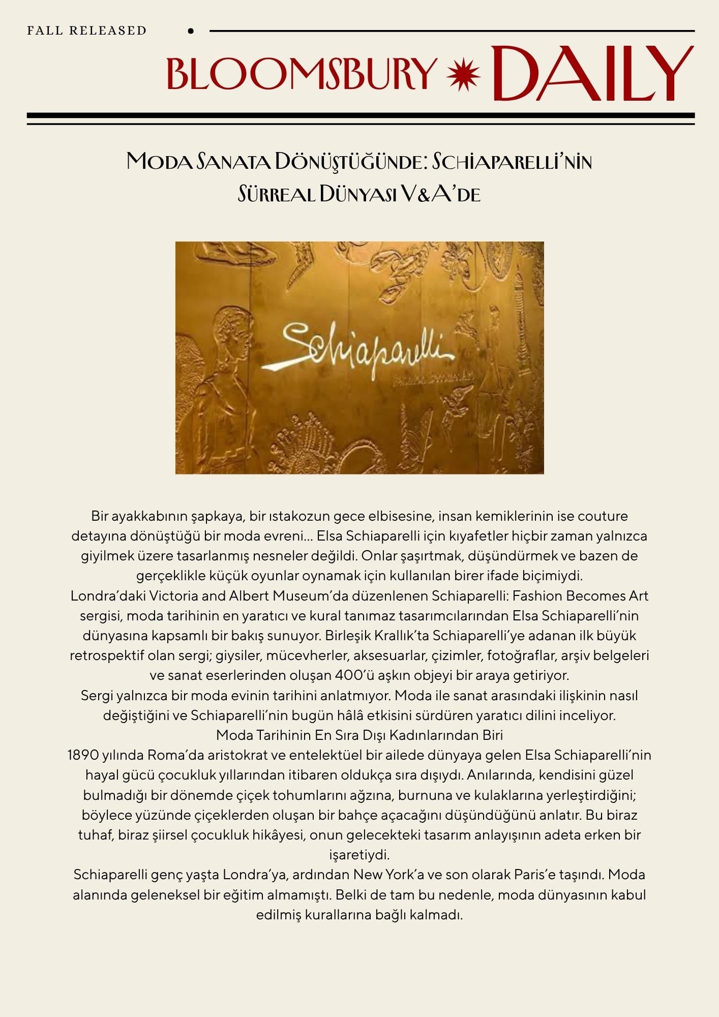Schiaparelli: Fashion Becomes Art