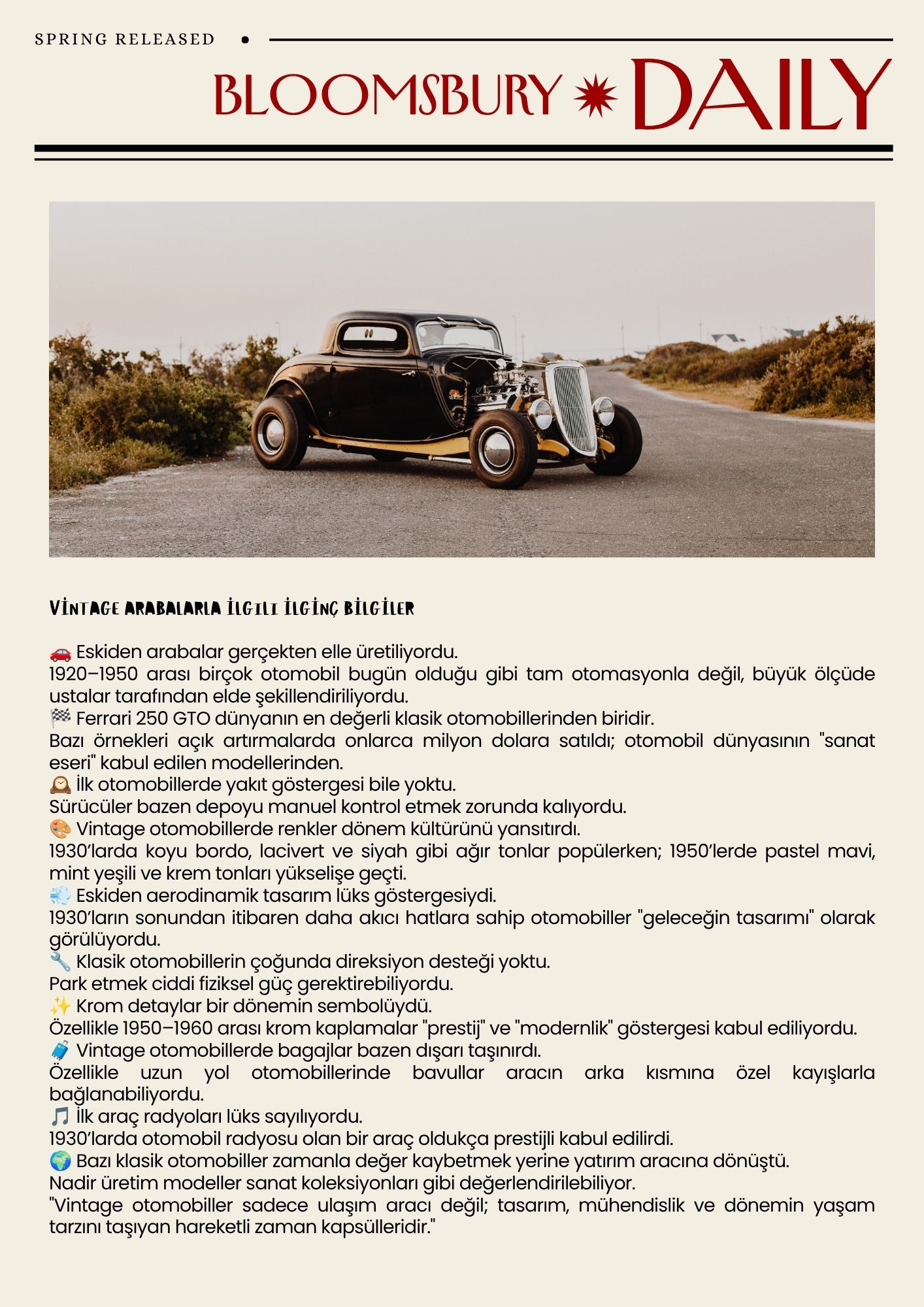 Interesting Facts About Vintage Cars