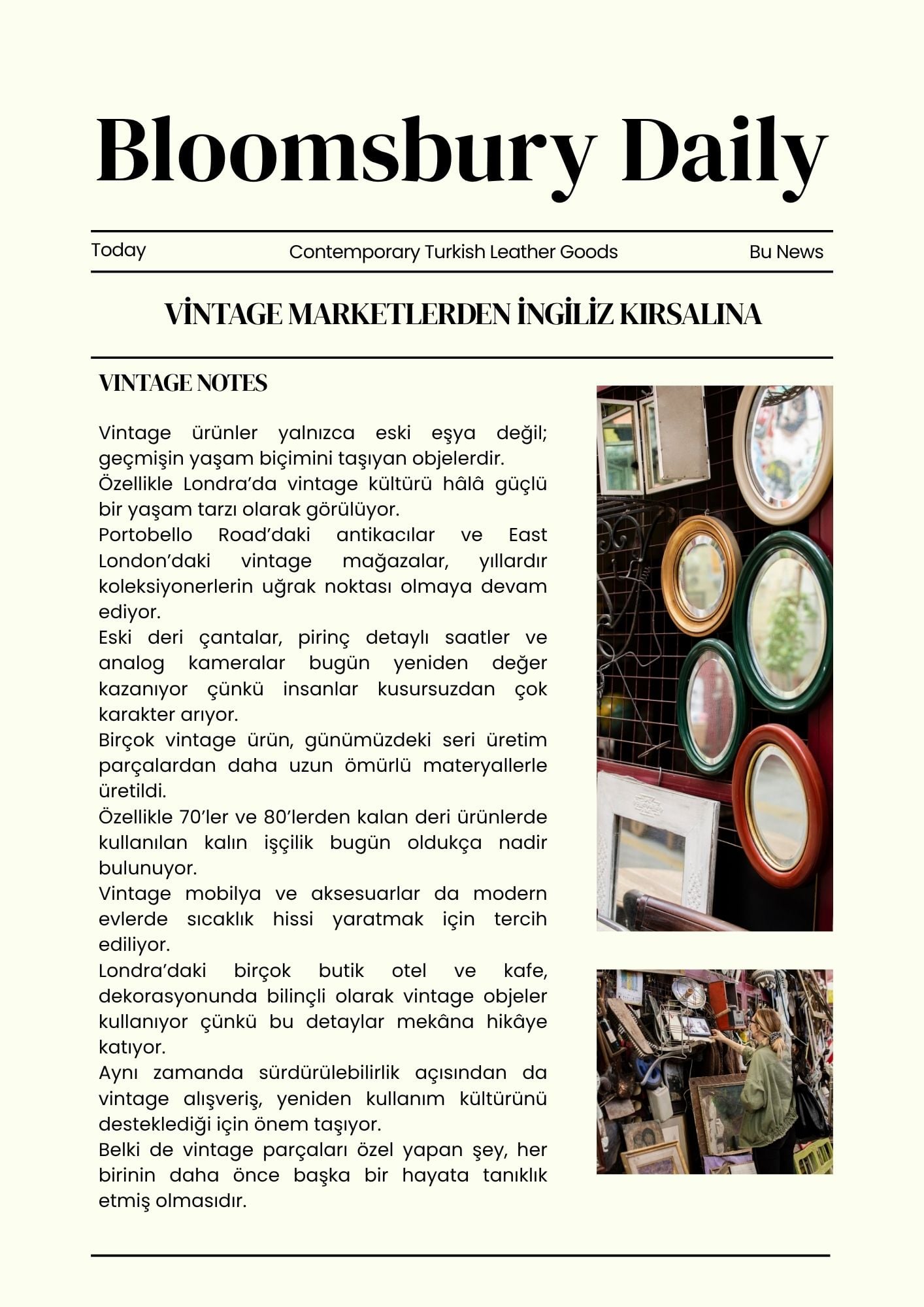 From Vintage Markets to the English Countryside