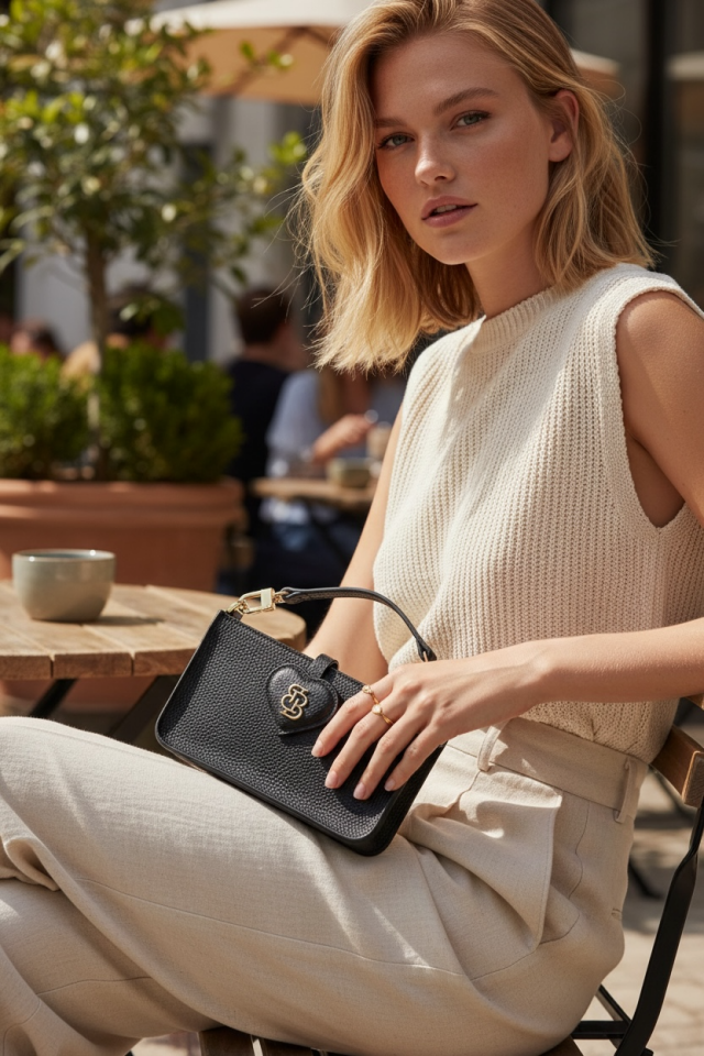 Mini Muse Deri Çanta Noir Muse