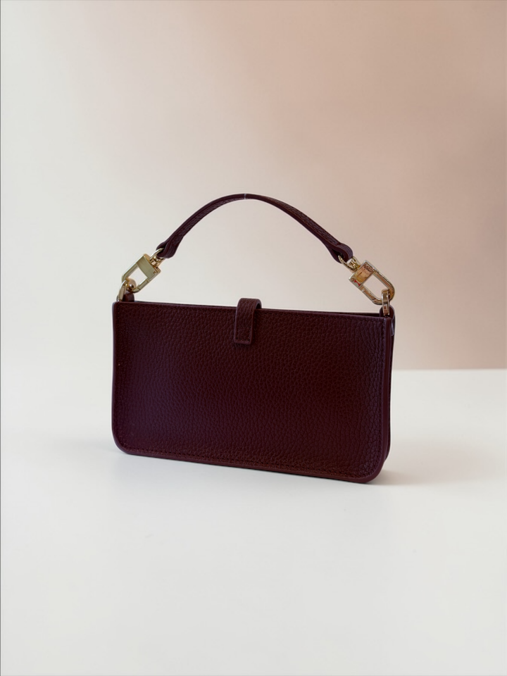 Mini Muse Deri Çanta Merlot Muse