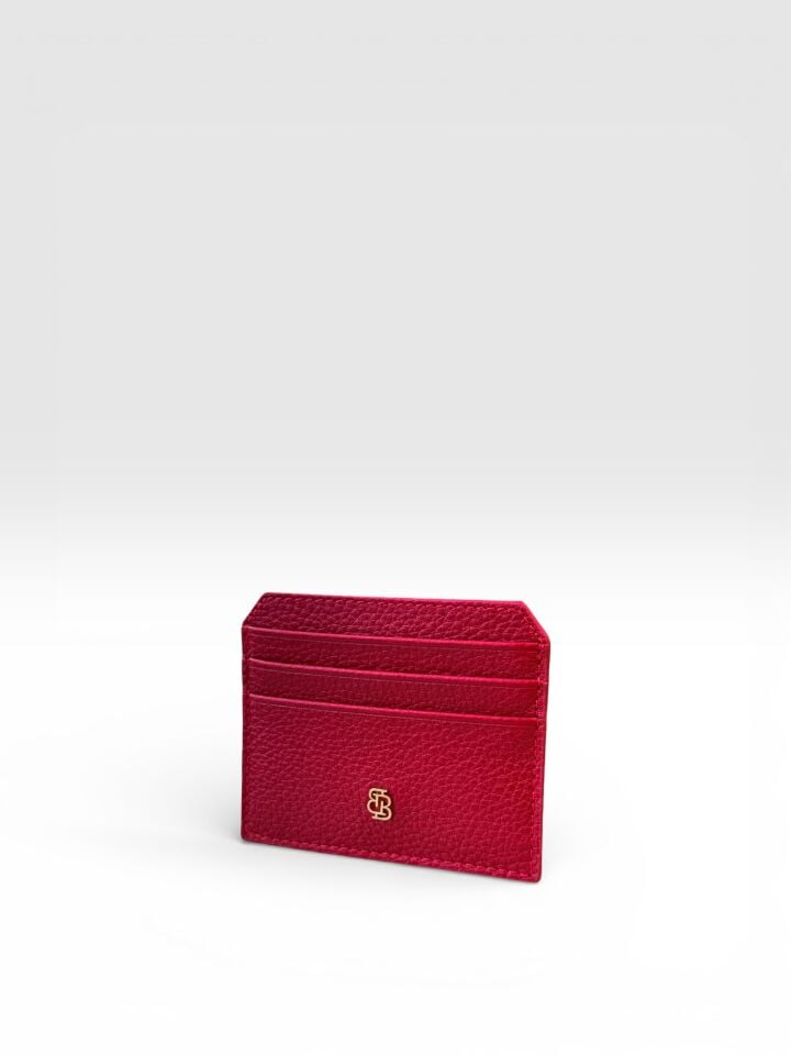 Bloomsbury Leather Card Holder Kırmızı Floater Deri