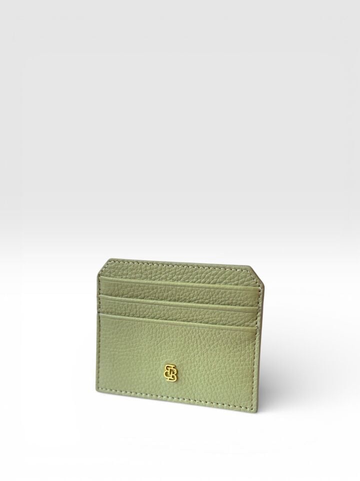 Bloomsbury Leather Card Holder Avokado Yeşili Floater Deri