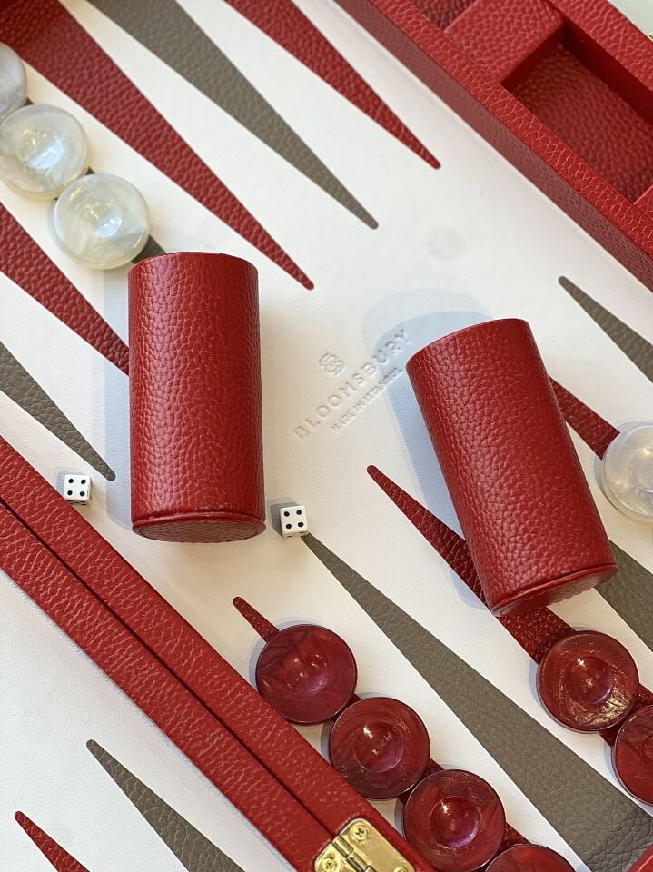 Bloomsbury Lifestyle Backgammon Kırmızı Floater Deri