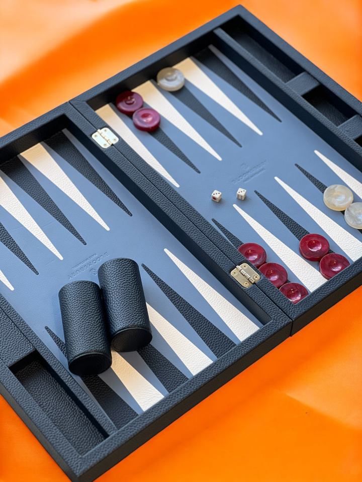 Bloomsbury Lifestyle Backgammon Lacivert Floater Deri