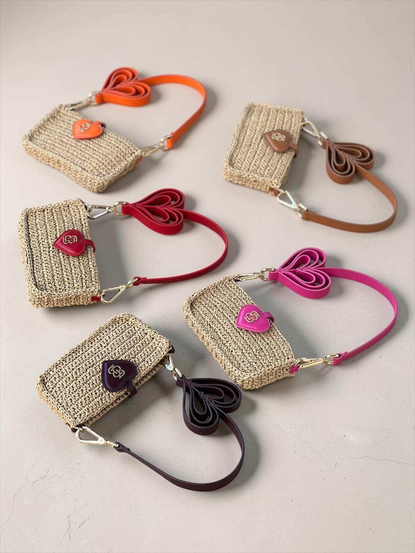 Amore Crochet & Leather Handbag