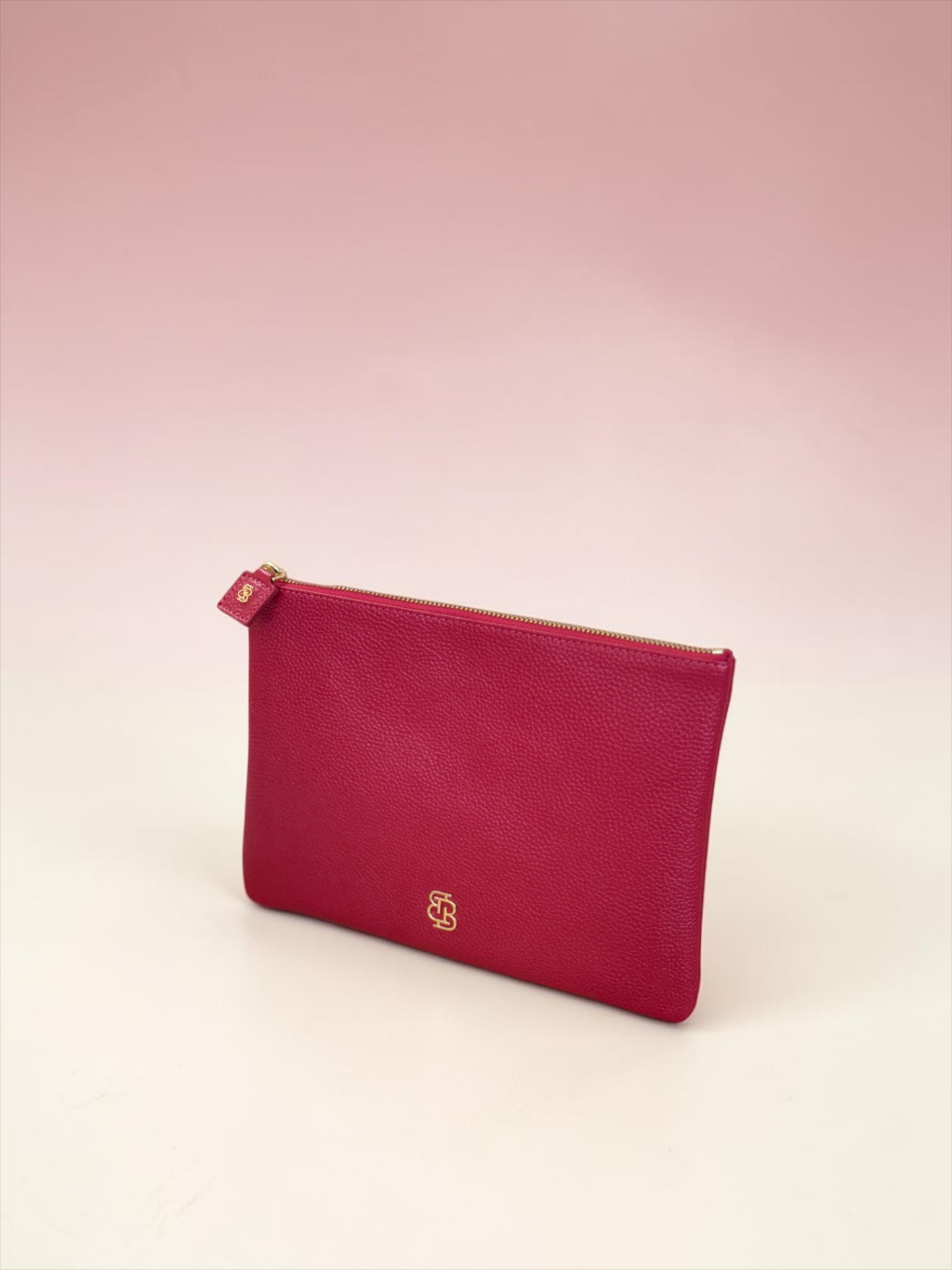 Marylebone Clutch Kırmızı Floater Deri