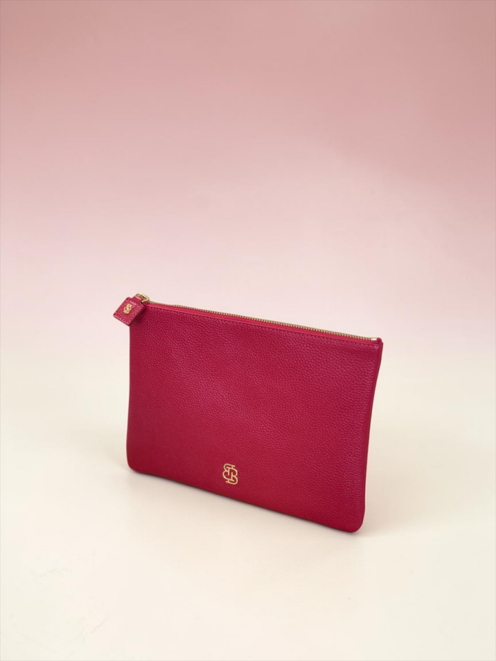 Marylebone Clutch Kırmızı Floater Deri