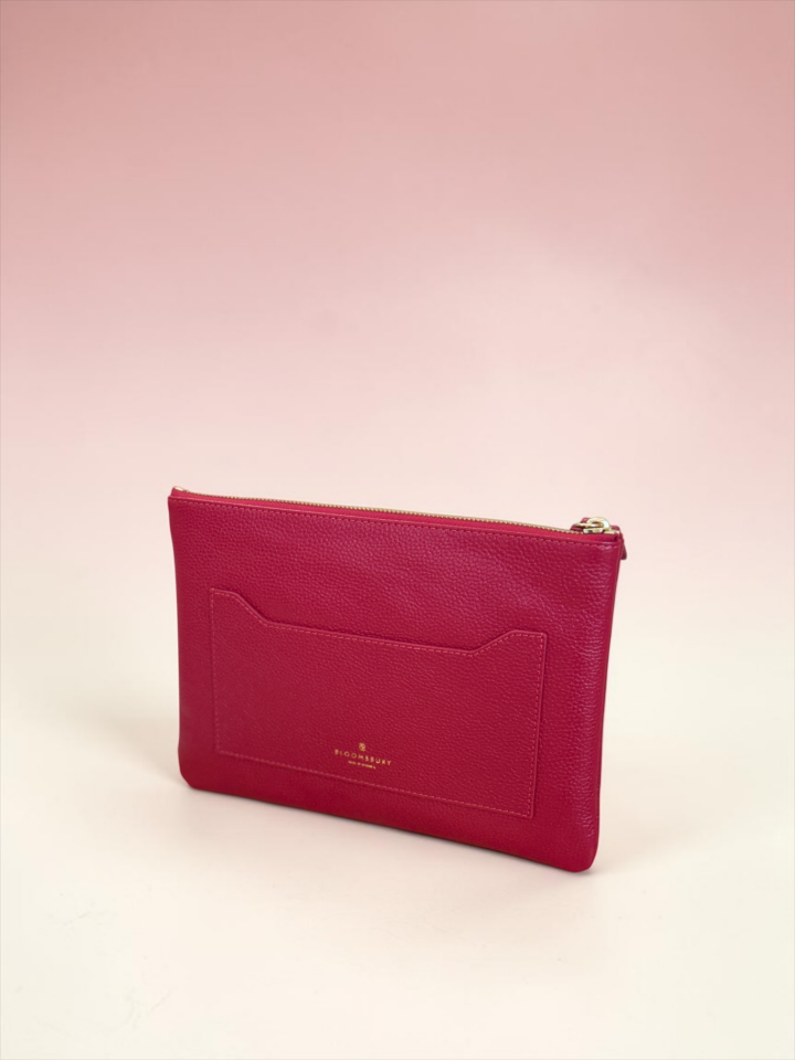 Marylebone Clutch Kırmızı Floater Deri