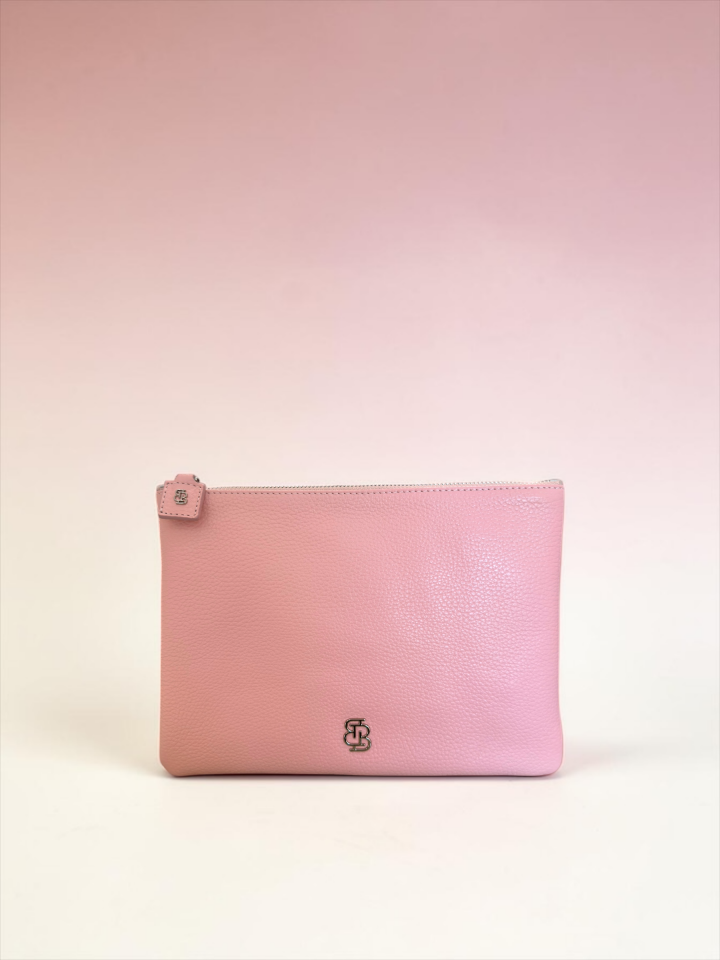 Marylebone Clutch Pembe Floater Deri