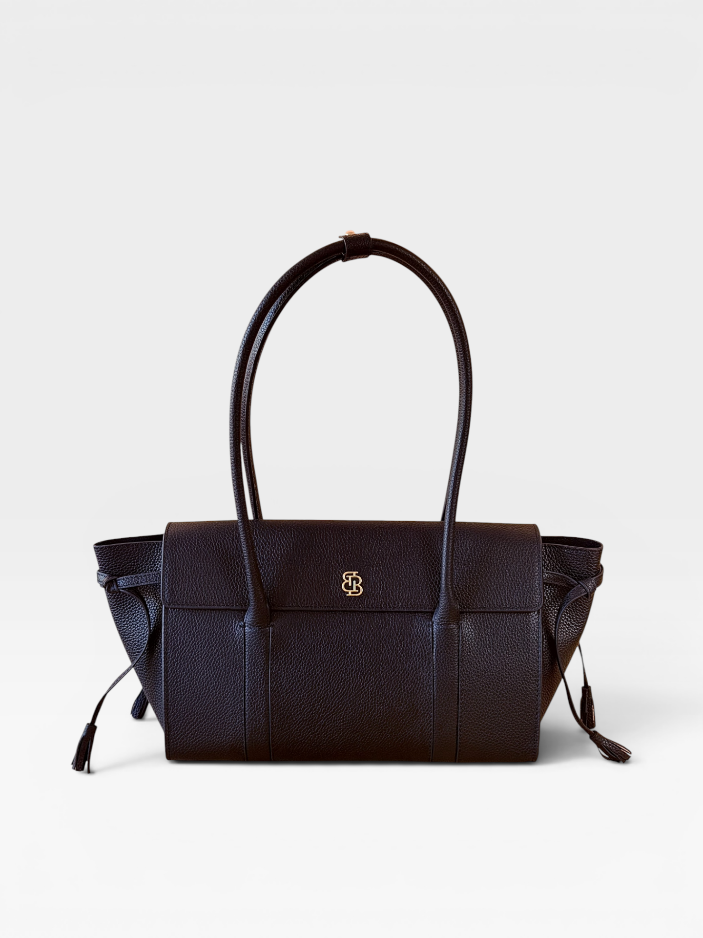Seniha Heritage Tote Bag Siyah Floater Deri