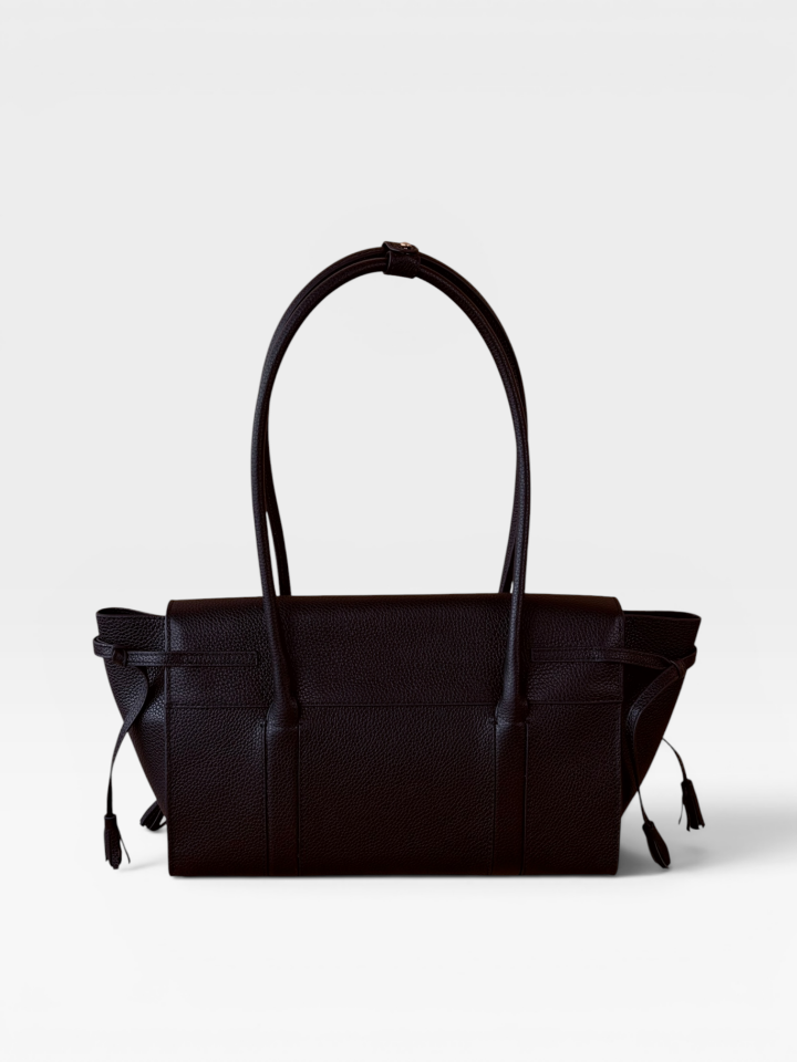 Seniha Heritage Tote Bag Siyah Floater Deri