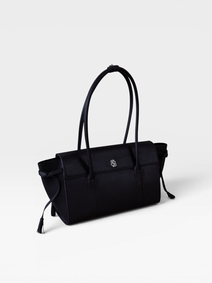 Seniha Heritage Tote Bag Siyah Floater Deri