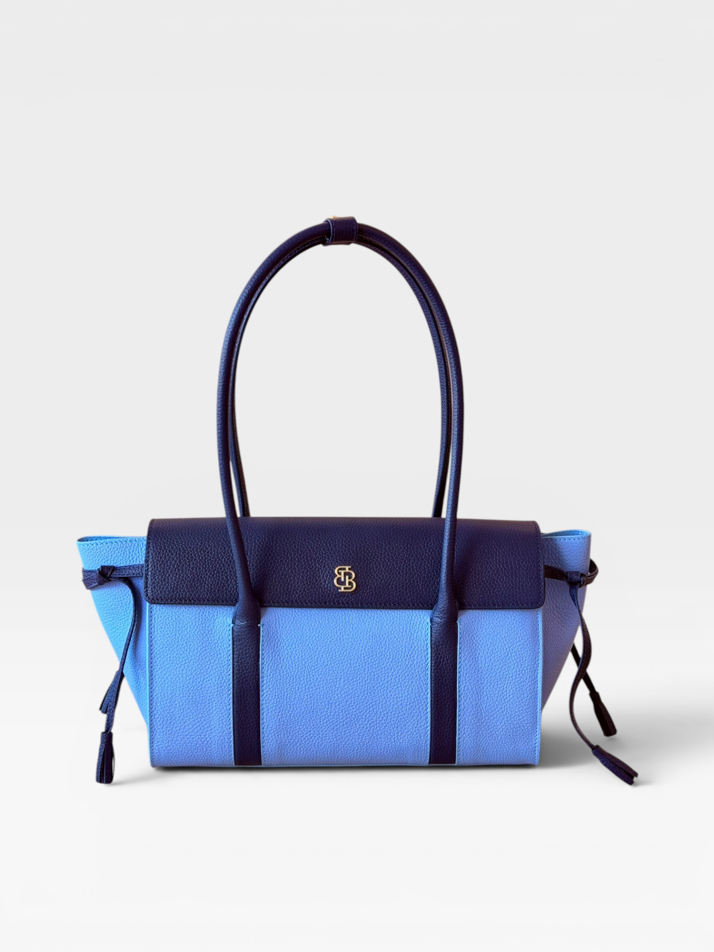 Seniha Heritage Tote Bag Açık mavi/Lacivert Floater Deri