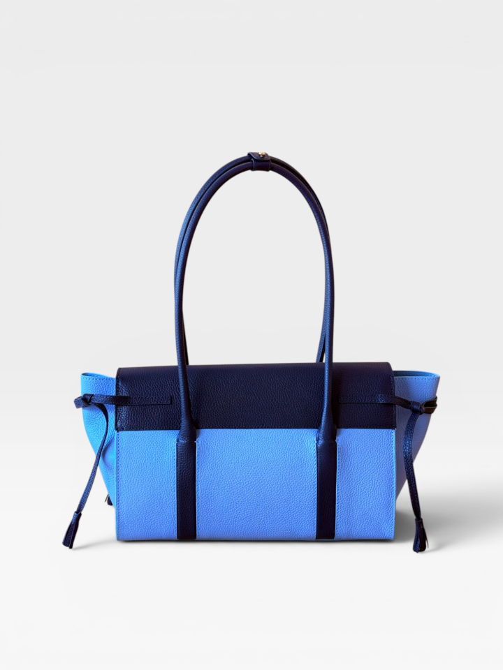 Seniha Heritage Tote Bag Açık mavi/Lacivert Floater Deri