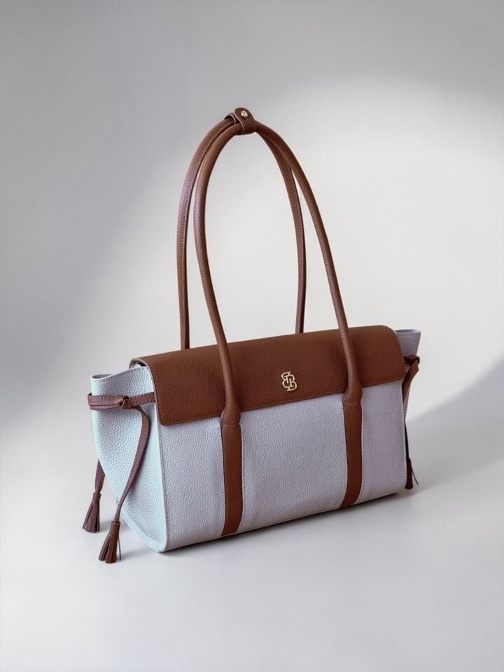 Seniha Heritage Tote Bag Taba/Krem Floater Deri