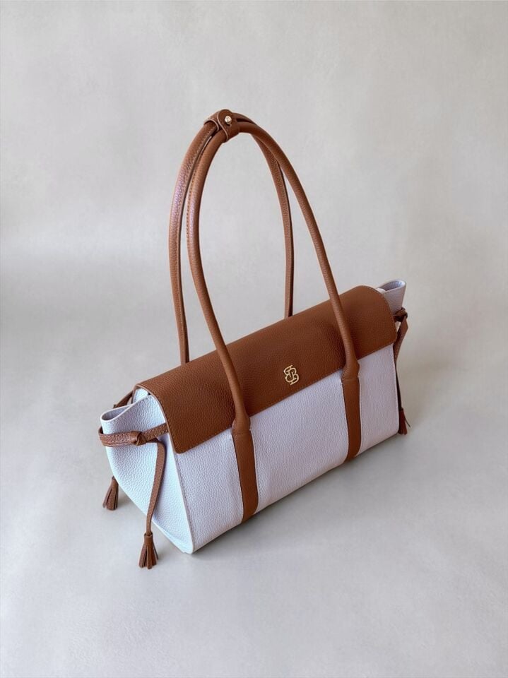 Seniha Heritage Tote Bag Taba/Krem Floater Deri