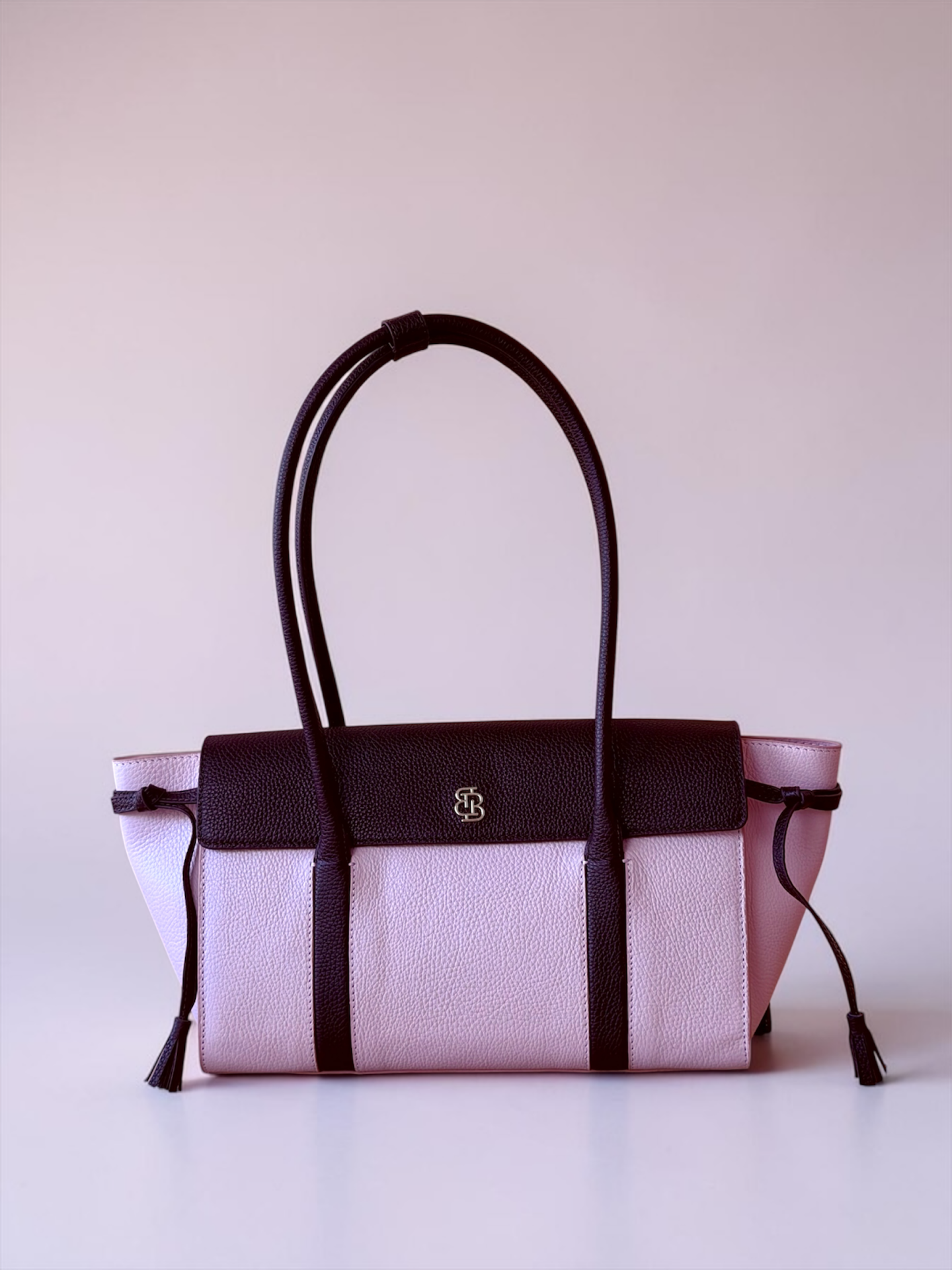 Seniha Heritage Tote Bag Pembe/Çikolata Kahve Floater Deri