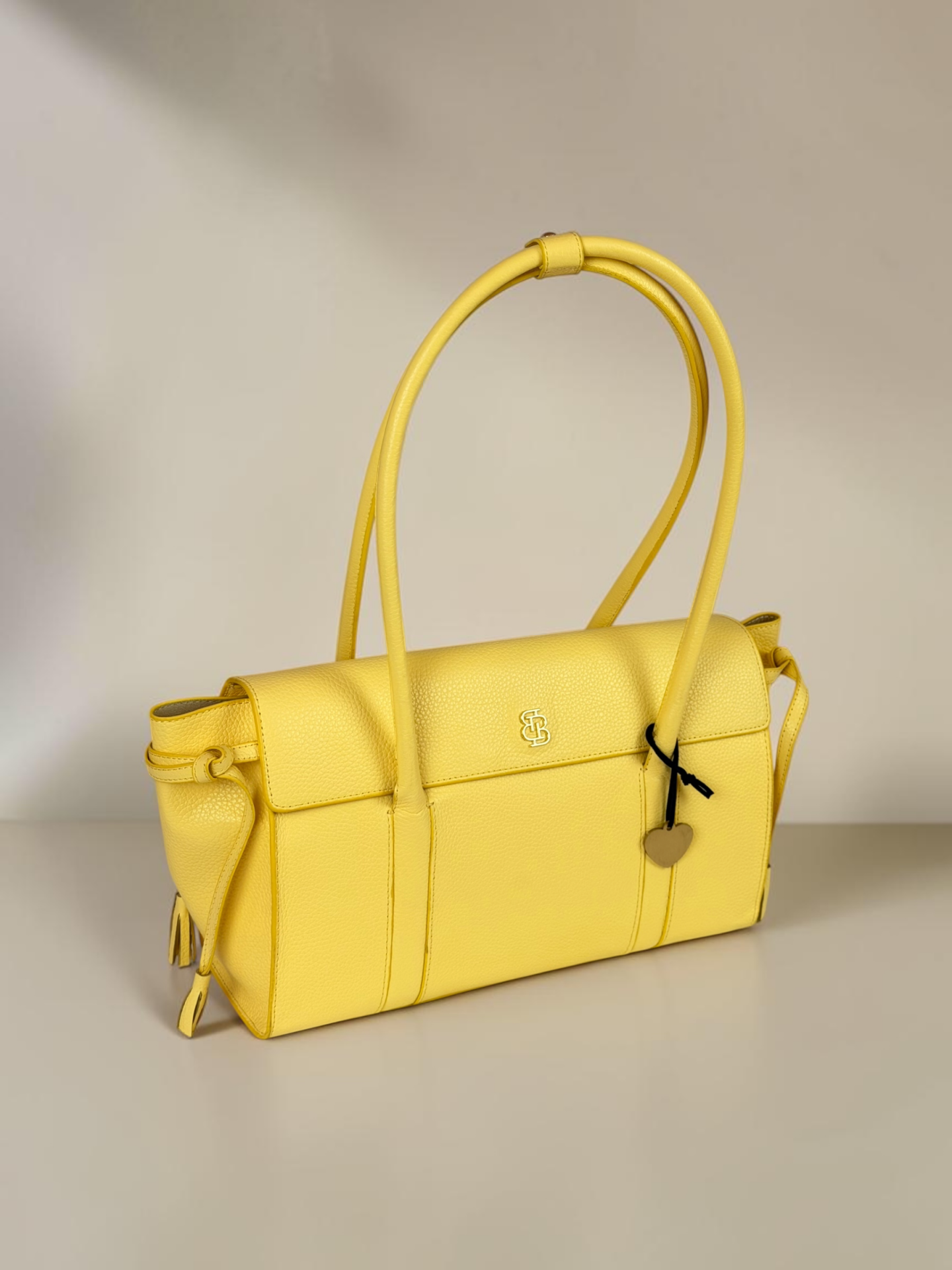 Seniha Heritage Tote Bag Sarı Floater Deri