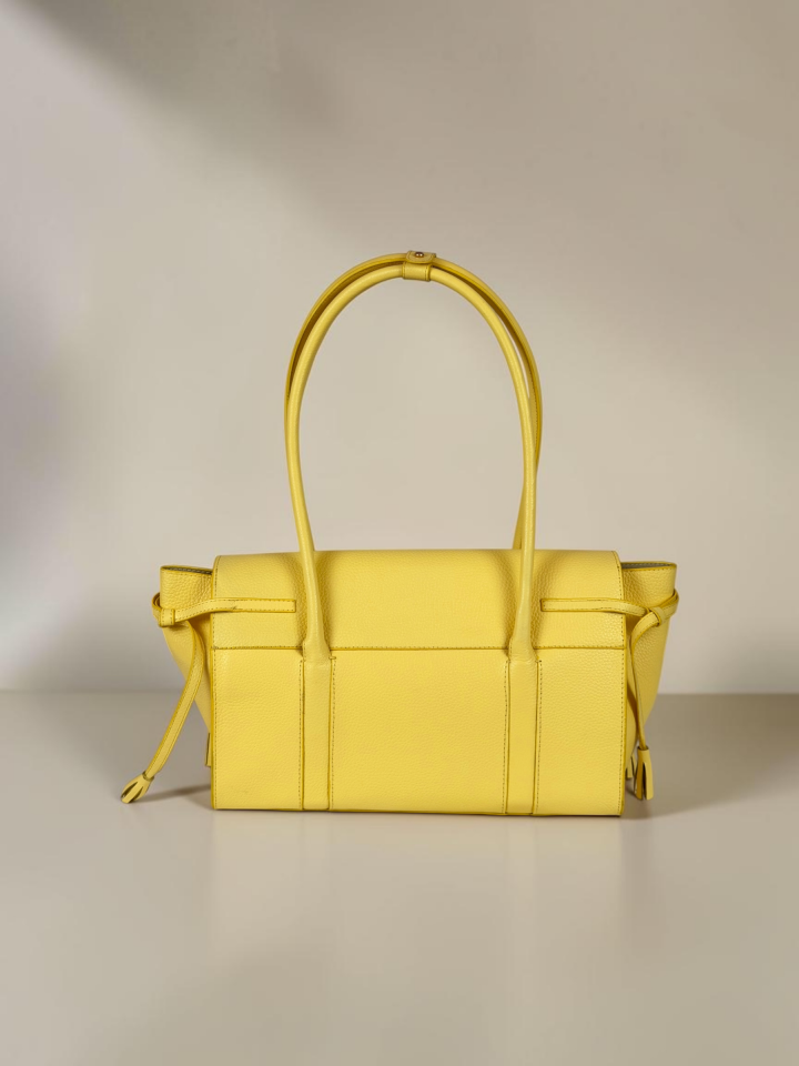 Seniha Heritage Tote Bag Sarı Floater Deri