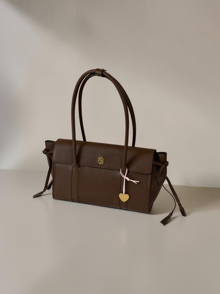 Seniha Heritage Tote Bag Çikolata Kahve Floater Deri