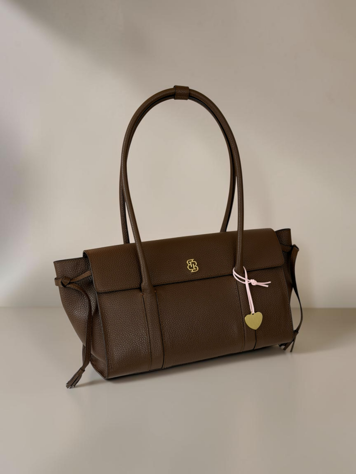Seniha Heritage Tote Bag Çikolata Kahve Floater Deri