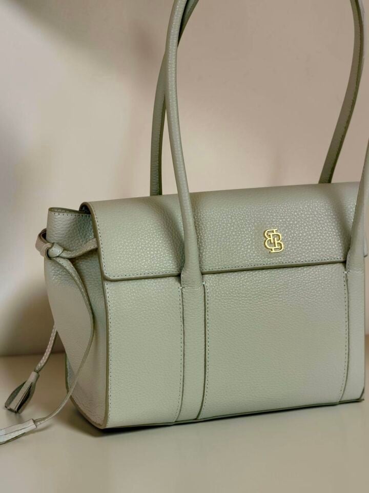Seniha Heritage Tote Bag Mint Floater Floater Deri