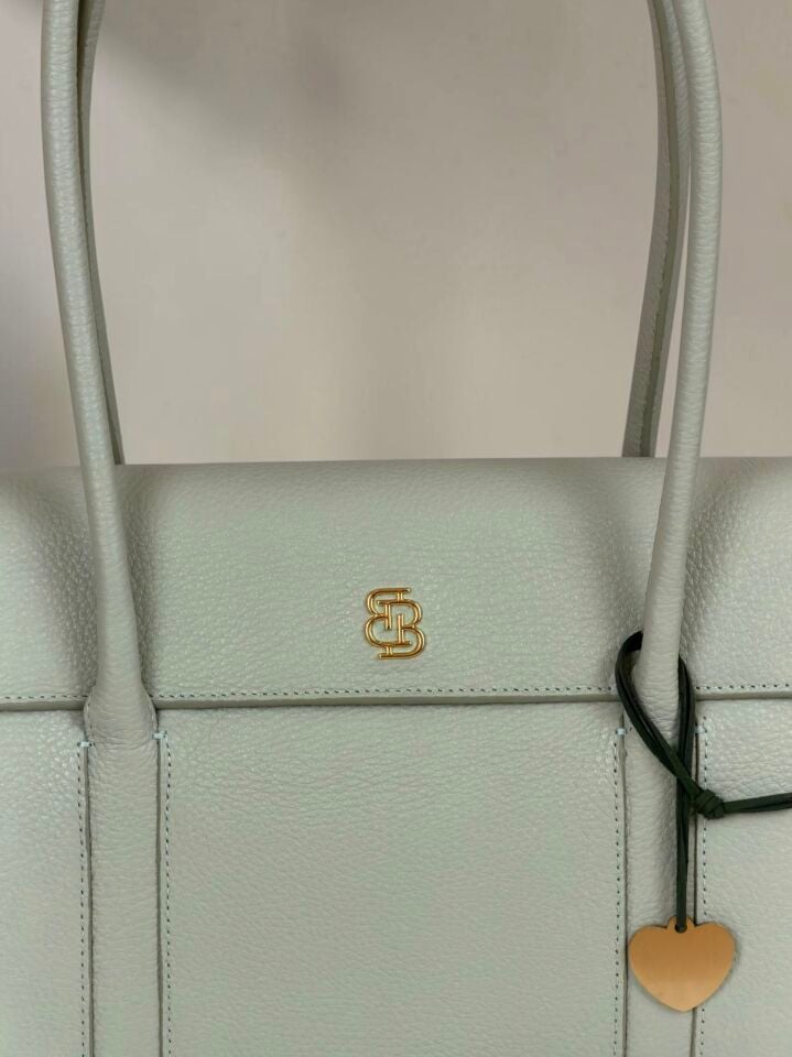 Seniha Heritage Tote Bag Mint Floater Floater Deri
