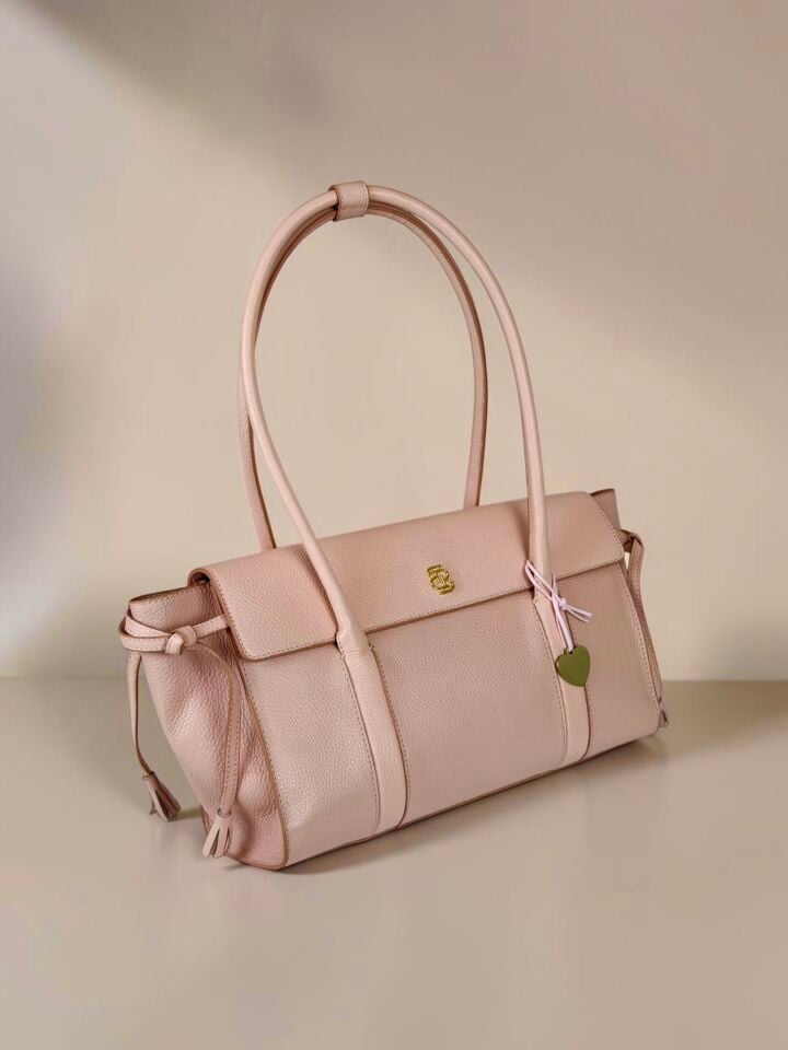 Seniha Heritage Tote Bag Pembe Floater Deri