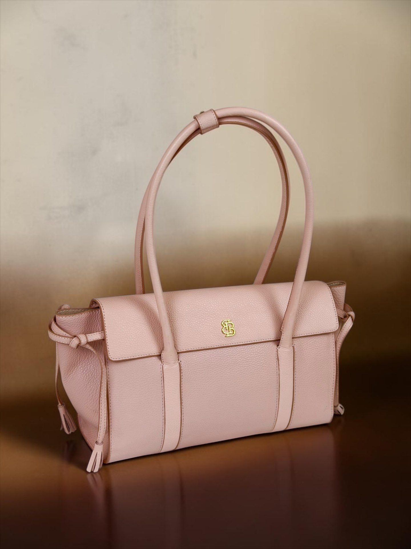 Seniha Heritage Tote Bag Pembe Floater Deri