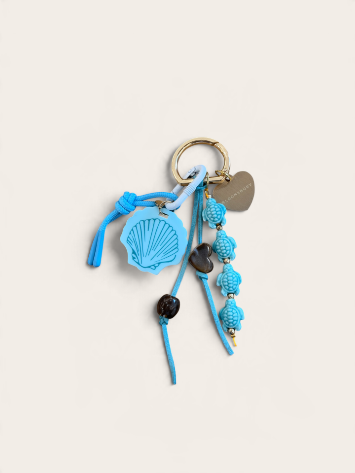 Whimsical Bag Charms Turquoise Tortoise